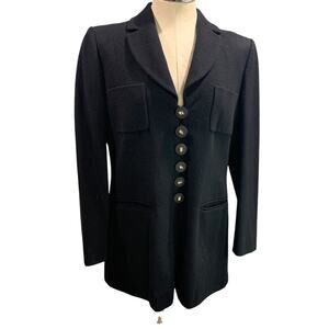 Size 46‎ (US 14) Morabito Paris Wool Angora Blend Womens Blazer Jacket